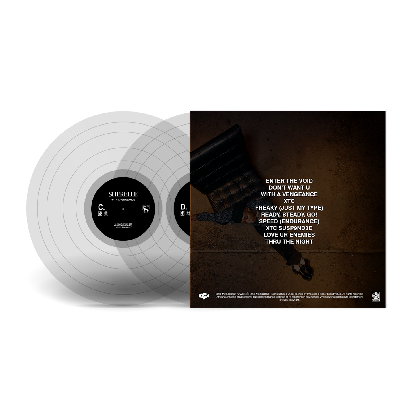 ‘WITH A VENGEANCE’ 2LP - clear by SHERELLE